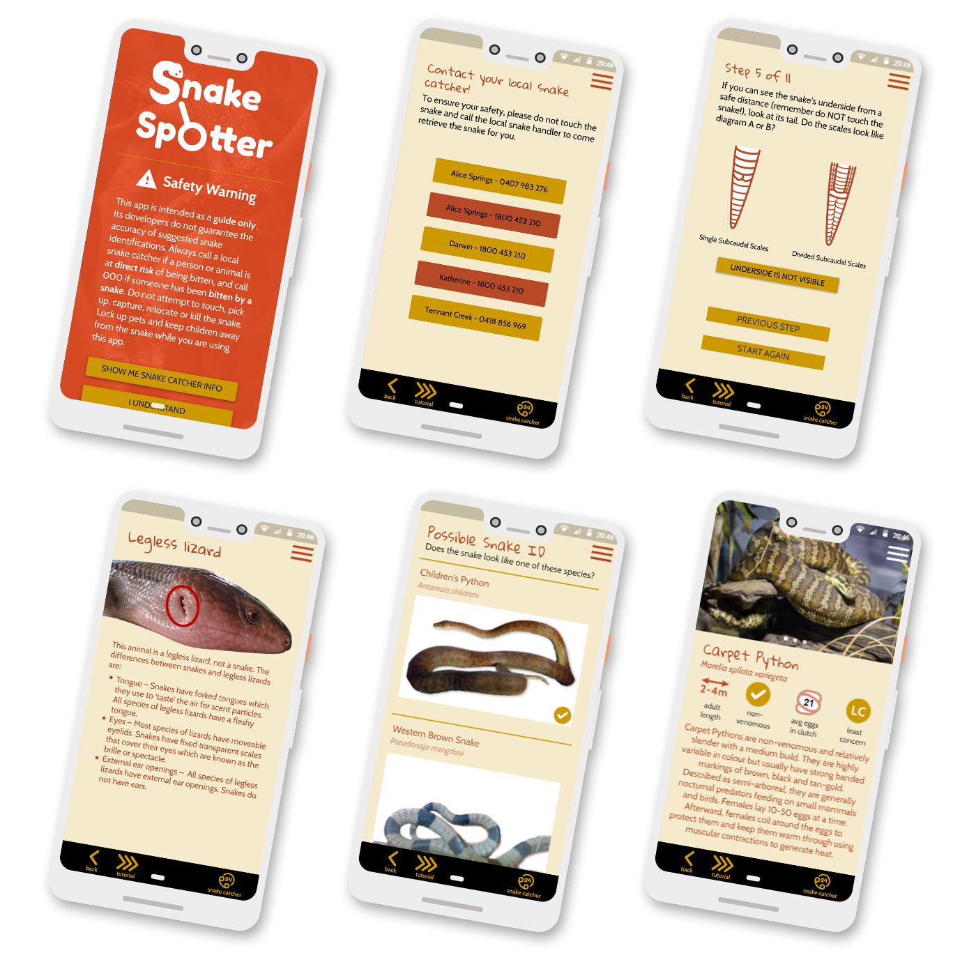 Final UI screens